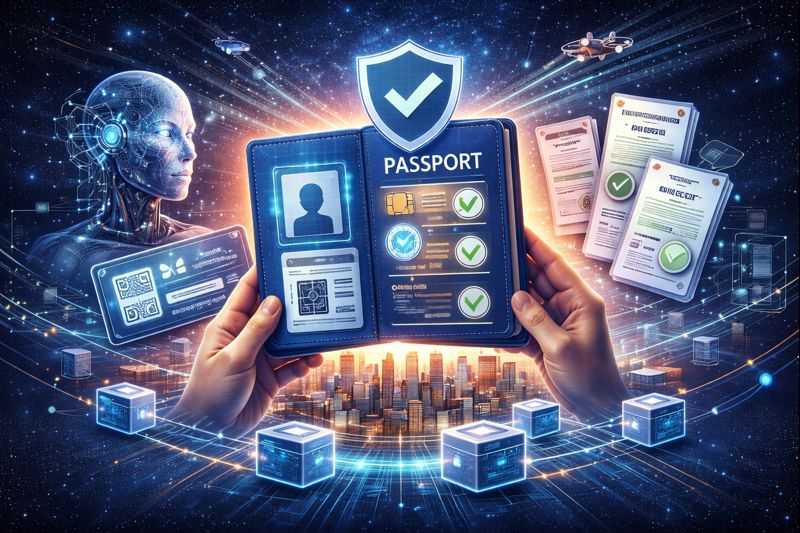Verifiable AI acting as a Passport System for Securing Digital Trust
